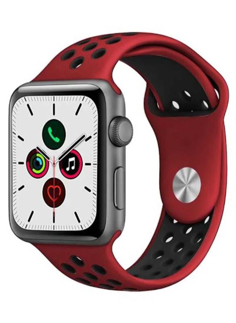 TWEGGON - Apple Watchband Compatible with 42mm(Series 10)/41mm/40mm/38mm Dot Apple Watch Strap for Apple Watch All Series Red/Black - Image 1