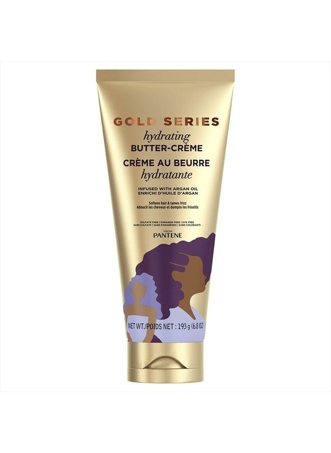 Pantene Gold Series, Butter Crème Hair Treatment, Sulfate Free, with Argan Oil, Intense Hydrating, from Pantene Pro-V, for Natural and Curly Textured Hair, 6.8 fl oz  - Image 2