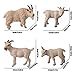 JOKFEICE Animal Figures 4pcs Plastic White Goat Animals Action Model Science Project Learning Educational Toys Birthday Gift Cake Topper for Kids - Image 4