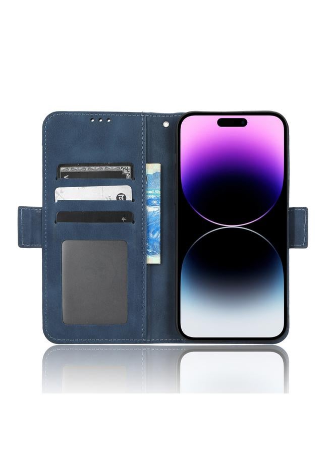 اس-توب جراب هاتف من الجلد لهاتف iPhone 14 Pro Max بملمس جلد العجل وفتحات للبطاقات - Image 5