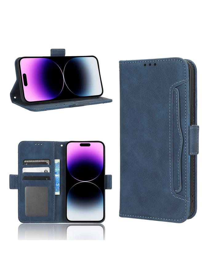 اس-توب جراب هاتف من الجلد لهاتف iPhone 14 Pro Max بملمس جلد العجل وفتحات للبطاقات - Image 1