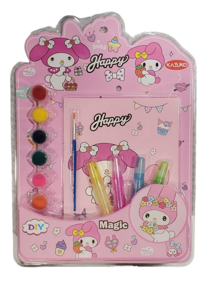 NATIONAL GIFT WORLD COMMERCIAL My Melody Coloring and Hand-Painting Kit for Kids