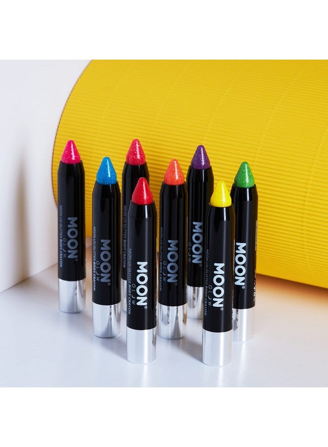 Moon Glow Neon Uv Glitter Body Crayons, Green, 3.5G Single - Image 5