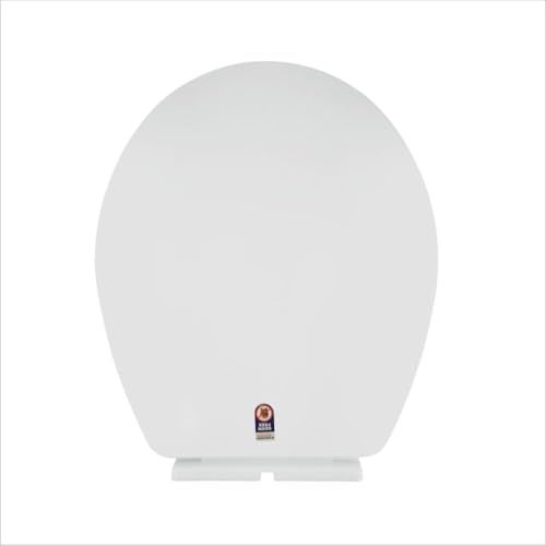 Johnson Bathrooms Polypropylene (PP) Jazz Slim Toilet Seat Cover | Round-Shaped Sleek Germ-Free Toilet Seat Cover for Commode (41.5 x 36.7 cm) | 2 Years Warranty (P8591PW0010 - White Colour) - Image 3