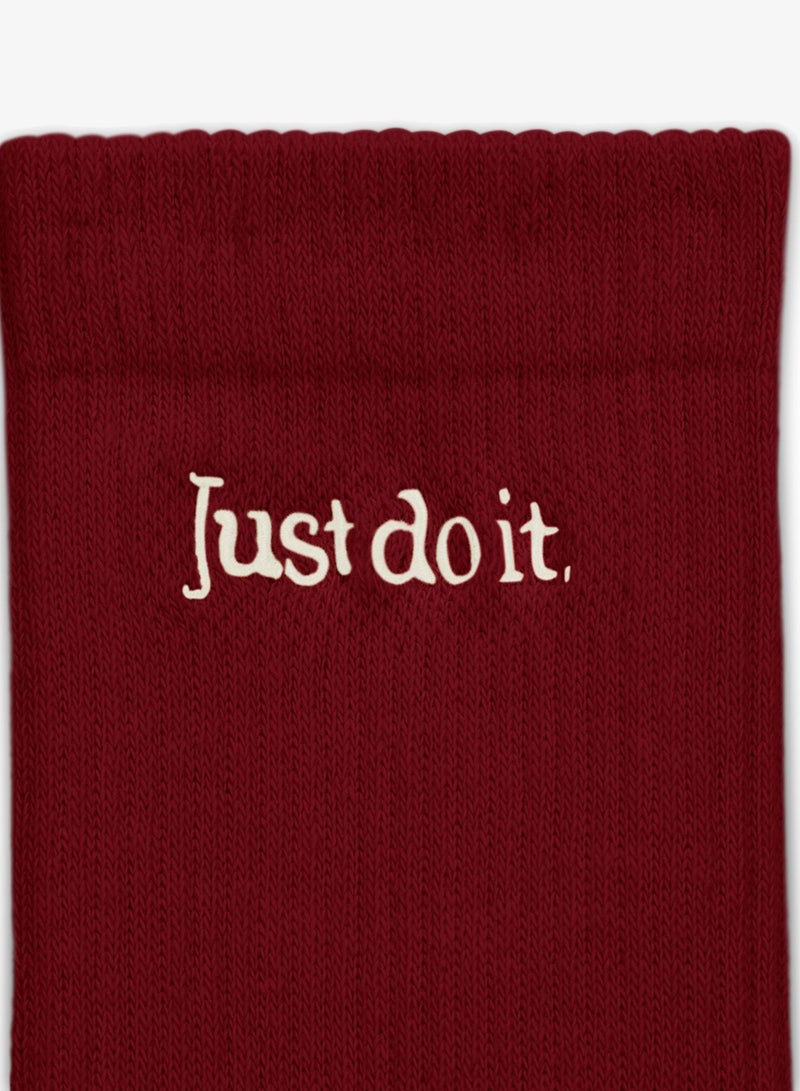Nike 2 Pack Everyday Elevated Just Do It Crew Socks - Image 3