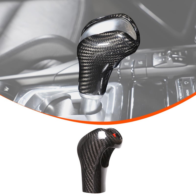 YUECHI 100Percent Real Carbon Fiber Interior Gear Shift Head Cover Knob Trim Car Accessories for Porsche Cayenne 201117 YC OC06854