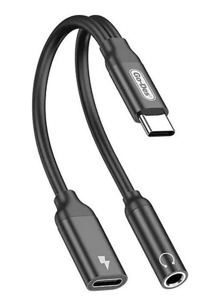 Raxoom "Go-Des GD-UC317 Type-C to 3.5mm Aux Headphone and Charge Converter Audio Adapter" - Image 3