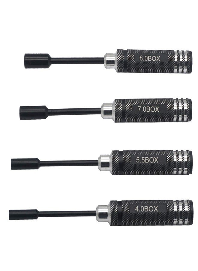 Vgoohobby 4Pcs Hex Nut Key Socket Screw Driver Tool,4.0 5.5 7.0 8.0mm Sleeve Wrench Spanner,RC Flat Head Wrench Screwdrivers Repair Tools Kit for RC FPV Car Truck Boat - Image 5