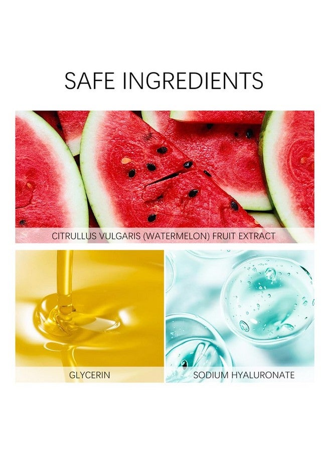 JISKG 2 Pcs Watermelon Moisturizer Facial Serum Brighten Moisturize And Lightweight Glow Facial Serum & Priming Liquid Highlighter. - Image 4