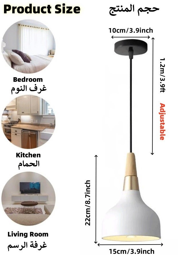 Optico Pendant Ceiling Light, Chandelier Decor Lamp Hanging Ceiling Light with 3-Color Light Indoor Lighting Hanging Lamp with Adjustable Cord for Living Room Bedroom Kitchen Restaurant Hallway - Image 2