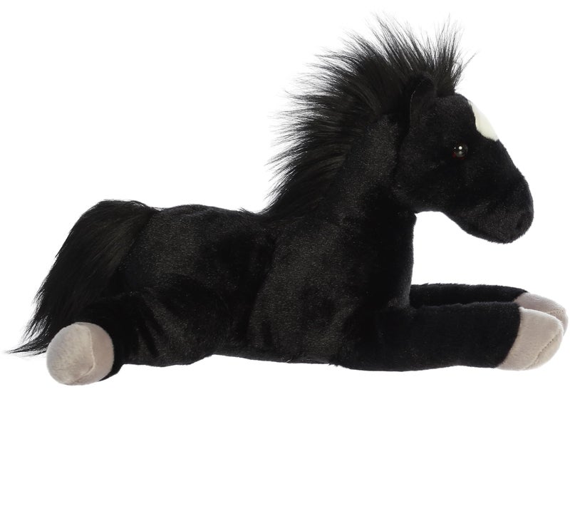 AuroraÂ® Adorable Flopsieâ„¢ Blackjackâ„¢ Stuffed Animal - Used to Create Imaginative Play Adventures - Perfect for Birthdays, Kids and Adults, All Ages - Black 12 Inches - Image 2