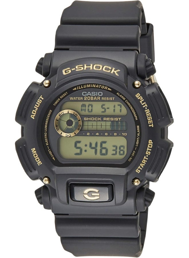 Casio Sport Watch For Men's Digital Resin - DW-9052GBX-1A9DR - Image 1