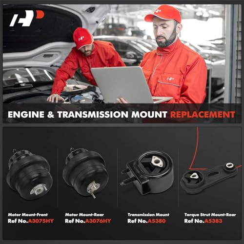A-Premium 4PCS Engine Motor Mount and Transmission Mount and Torque Strut Mount Kit Compatible with Ford Freestar 2004-2007 & Mercury Monterey 2004-2007, 3.9L 4.2L, Automatic Transmission - Image 2