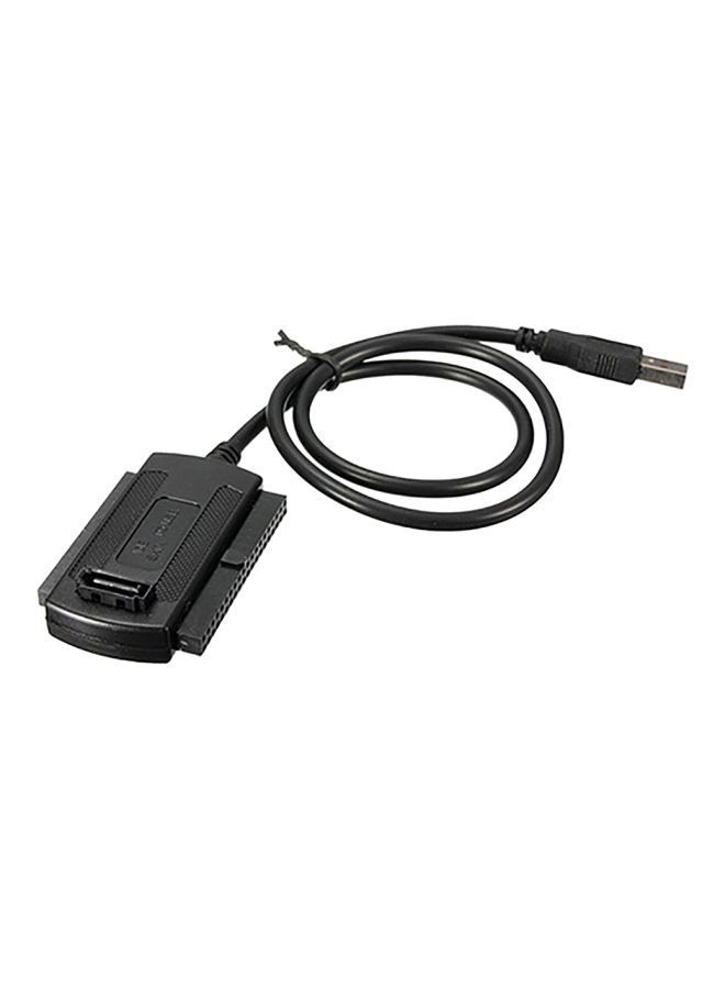 NIBEMINENT USB 2.0 To IDE SATA Hard Drive Converter Cable With Power Supply Black - Image 2