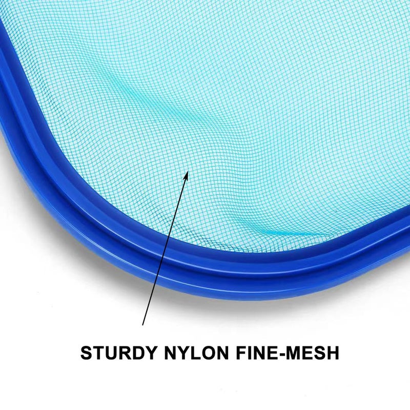 Evob Pool Skimmer Net with Adjustable 17-40" Telescopic Pole - Fine Mesh Net - Leaf Skimmer for Cleaning Surface of Swimming Pools, Hot Tubs, Spas and Fountains - Image 3