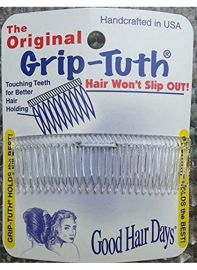 Good Hair Days 3 1/4 Inch Griptuth Shorty Comb Crystal  - Image 2