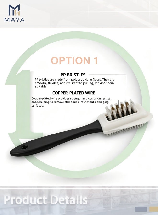 Maya 4 in 1 Suede & Nubuck Cleaning Kit - Dual-Sided Brush with Detachable Eraser for Shoes, Sneakers, Boots, Upholstery Care Tool - Image 2