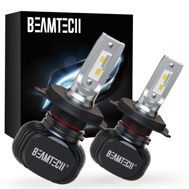 مصابيح الضباب LED HB4 من BEAMTECH سلسلة S1 بدون مروحة 10000LM 50W 6500K ضوء أبيض بارد 2 مصباح ضباب