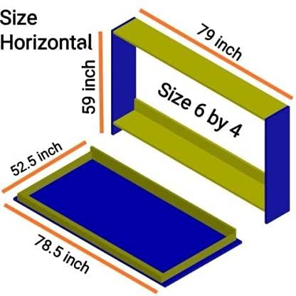 RIBBONIC Wall Bed Fittings Hardware Horizontal With Folding Leg 100 kg 100kg Hydraulic Load Capacity Not Including Wooden Parts 6X4 Double Bed 50 Cm 15 Cm 18 Cm - Image 2