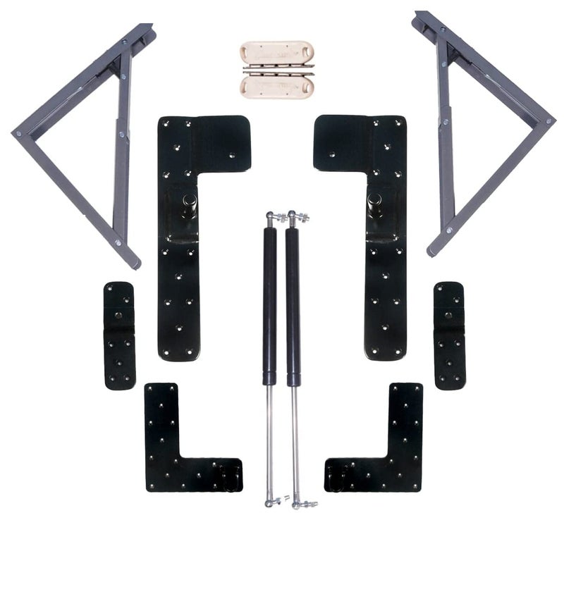 RIBBONIC Wall Bed Fittings Hardware Horizontal With Folding Leg 100 kg 100kg Hydraulic Load Capacity Not Including Wooden Parts 6X4 Double Bed 50 Cm 15 Cm 18 Cm - Image 3