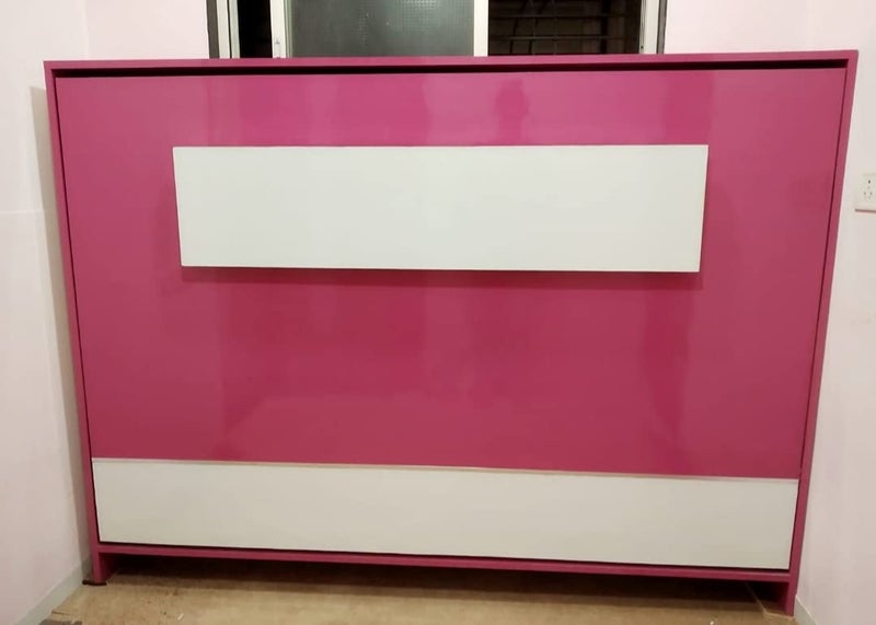 RIBBONIC Wall Bed Fittings Hardware Horizontal With Folding Leg 100 kg 100kg Hydraulic Load Capacity Not Including Wooden Parts 6X4 Double Bed 50 Cm 15 Cm 18 Cm - Image 5