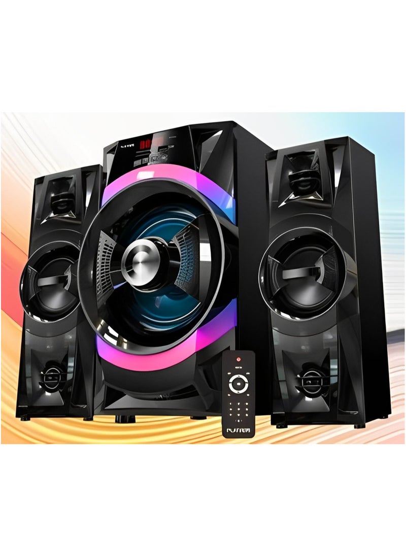 Platinum Subwoofer For Computer with Bluetooth Connection - AUX Cable - Memory Card port - USB port And Remote Control Model AH-6060  - Image 2