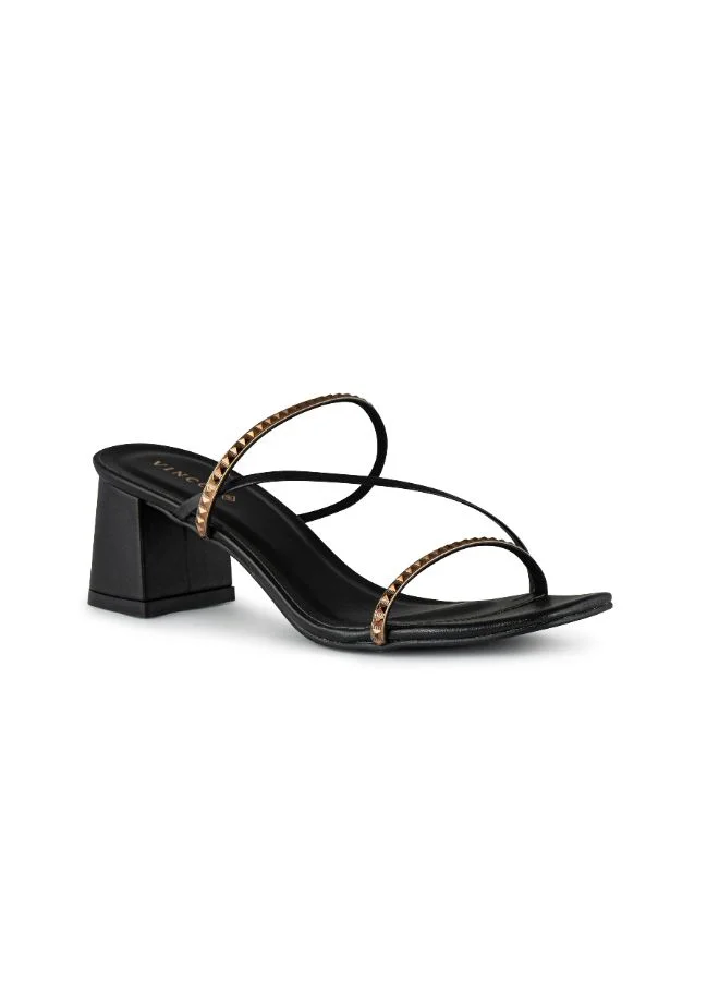 Vincci Multi Strap Mid Heel Sandals