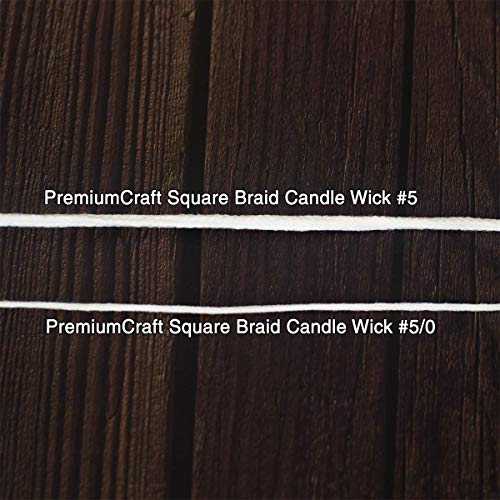 PremiumCraft Square Braid Cotton Candle Wick - #5 - Image 3