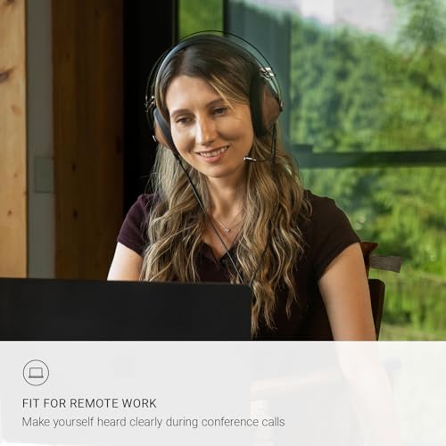 MEZE AUDIO | 99 Classics Walnut Silver & Boom Mic Headset | Wired Over-Ear Headphones with Boom Microphone and Self Adjustable Headband | Closed-Back Headset for Gaming | Remote Work | Audiophiles - Image 5