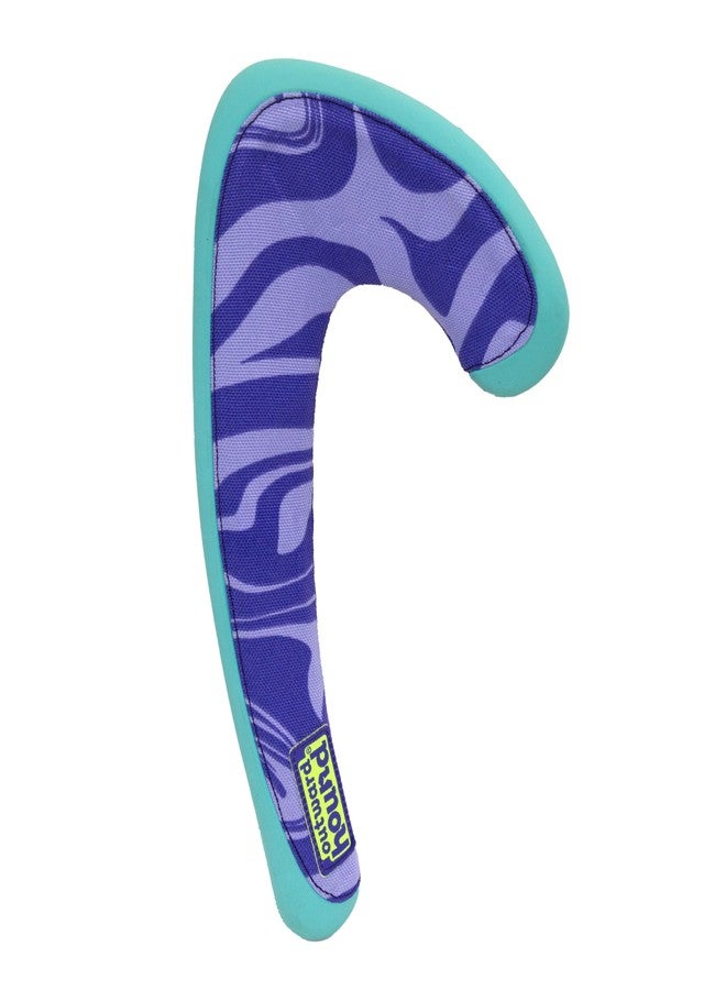 Outward Hound FlyFetch Boomerang Dog Toy, Lightweight Foam Core, Rubber Rim, Floats in Water, All Breeds, 11" - Image 1