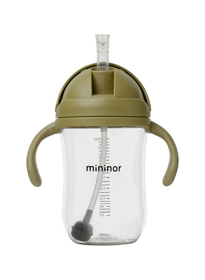 Straw Bottle Tritan 330 Ml Moss Green
