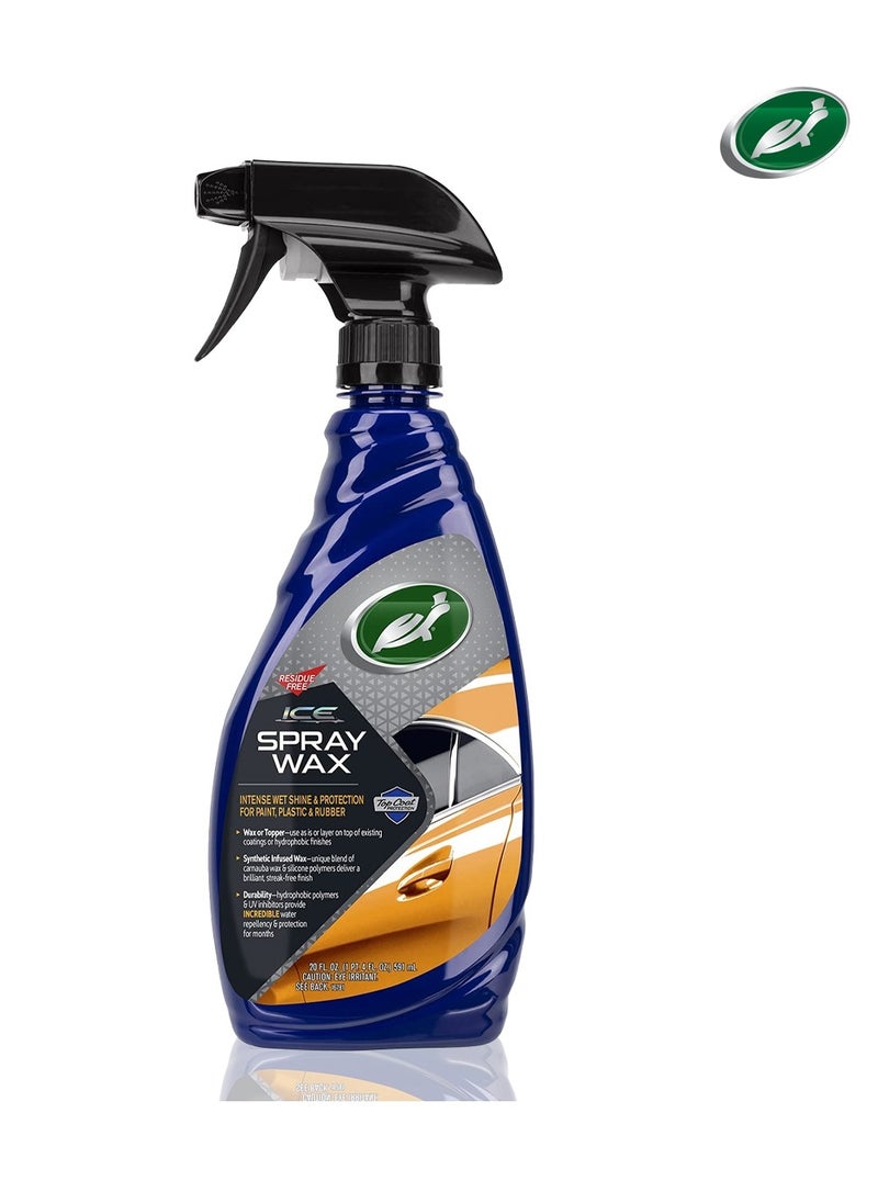 TurtleWax Turtle Wax Hybrid Solutions Pro Spray Wax Residue Free Ice Spray Wax Shine And Protection 591ml Top Coat Protection  - Image 5