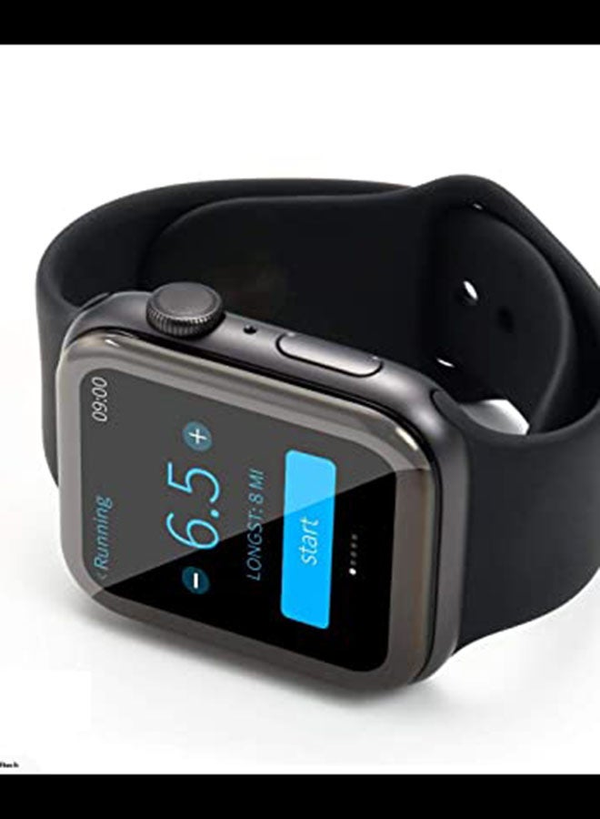 Blueo 3D Curved Tempered Glass Screen Protector for Apple Watch 44mm Black 4.4 by 3.8 by 0.03 cm - Image 4