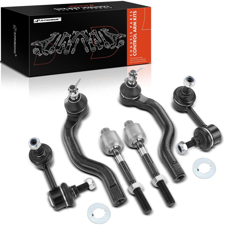 Generic A-Premium 6Pcs Front Suspension Kit Sway Bar Link Stabilizer Link Tie Rod End Compatible with Honda Civic 2006-2011 L4 1.8L  - Image 1