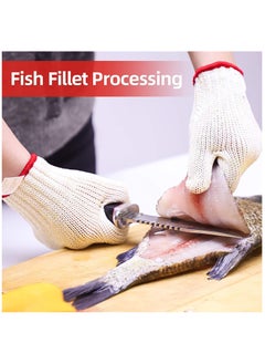 KASTWAVE Level 8 Cut Resistant Gloves Mandoline Gloves Reliable Cutting Gloves Food Grade for Kitchen Mandoline Slicing, Meat Cutting, Oyster Shucking (XL)  - Image 4