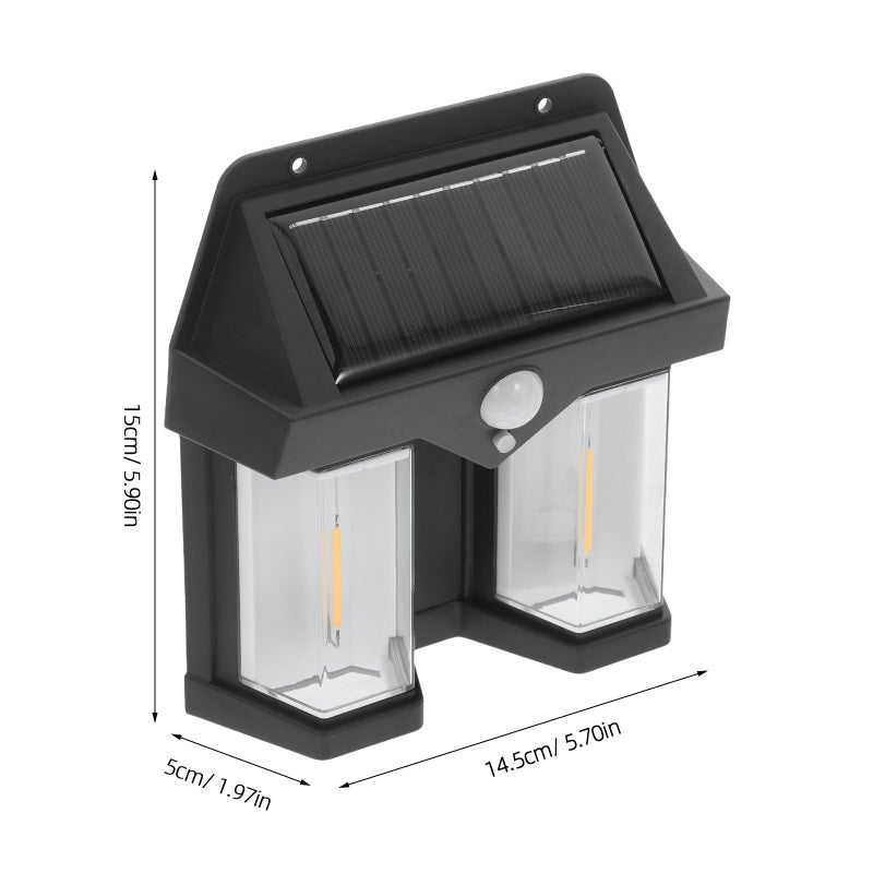 Solar Powered Waterproof Outdoor Wall Lights 2 Pack Garden Patio Driveway Security Lighting - Image 3