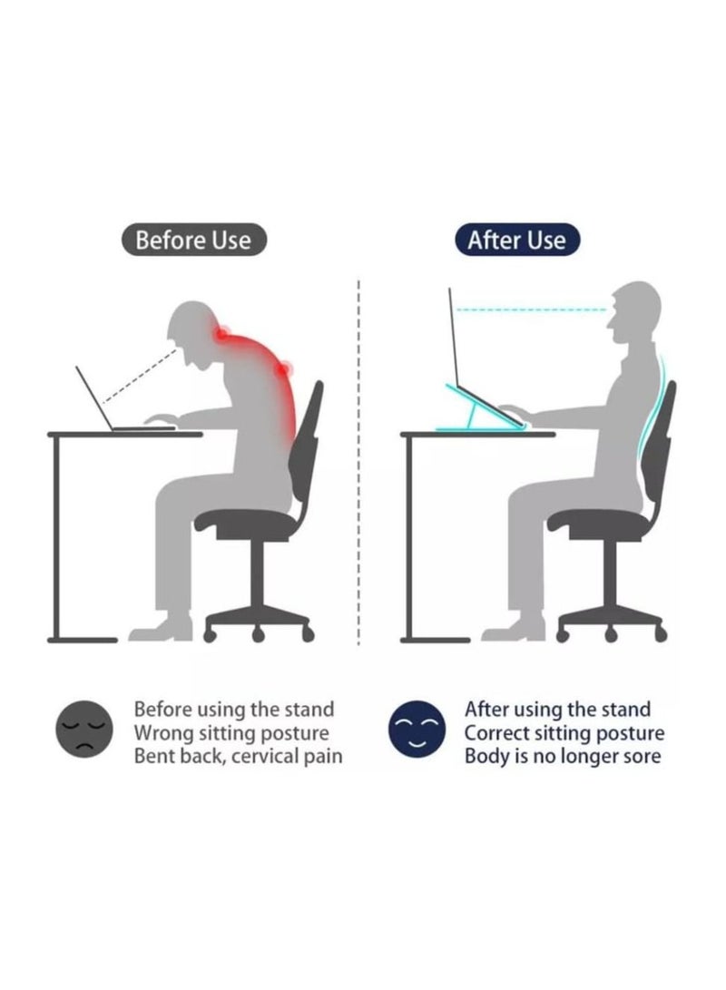 Yesido حامل لابتوب قابل للتعديل من الألمنيوم Yesido LP02 - Image 4