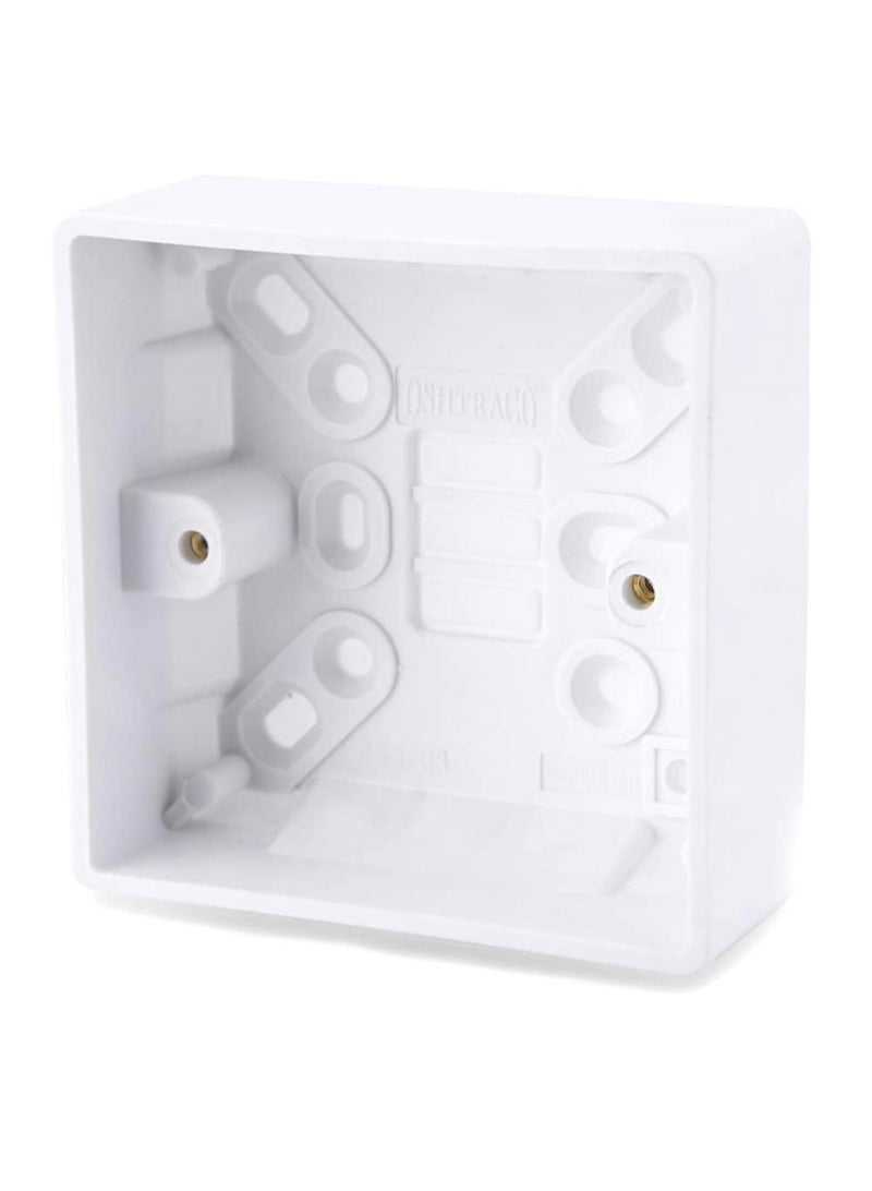 OSHTRACO صندوق أوشتراكو السطحي من PVC 7.6 × 7.6 سم