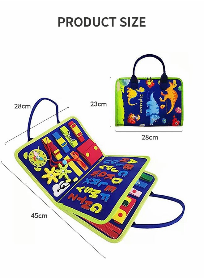 GROIC Toddler Busy Board Montessori Toys Autism Sensory Toys Preschool Education Learning Toys Basic Dressing Learning Board  - Image 5
