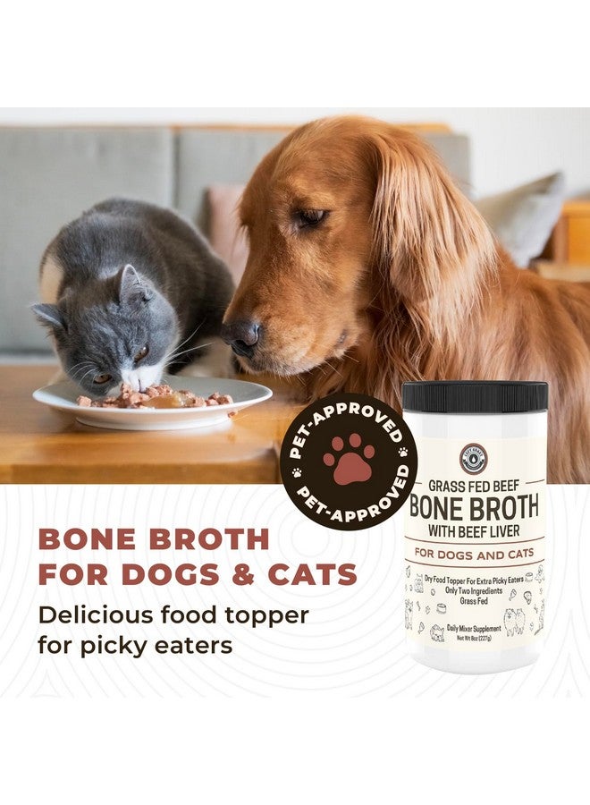 Left Coast Performance Bone Broth For Dogs And Cats With Beef Liver - Human Grade Grass Fed Beef Bone Broth Powder For Dogs - Dog Food Toppers For Picky Eaters - Supports Joints & Gut Health - Freeze Dried Liver - 8Oz - Image 5