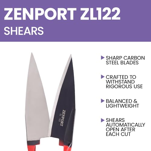 Zenport زينبورت ZL122 مقص بصل/غنم ثقيل، شفرة من الصلب الكربوني بطول 6.5 إنش، بطول 13 إنش - Image 4