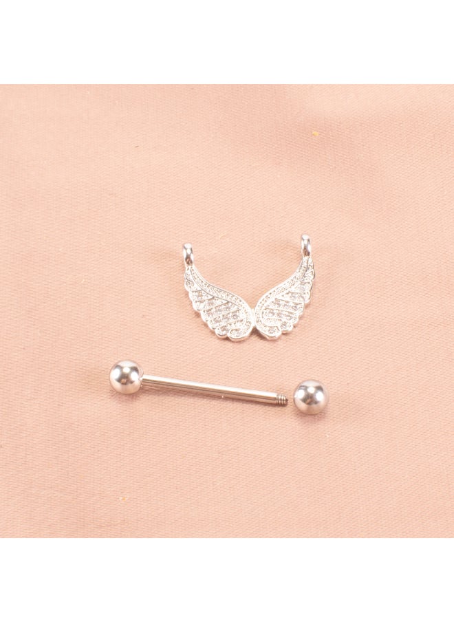 Generic Silver Stainless Steel Nipple Piercing  - Image 2