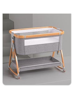 Arabest Baby Bassinet, Bedside Bassinet for Baby, 6 Height Adjustable Baby Bed, 3 in 1 Bassinet Bedside Sleeper with Wheels, Mosquito Net, Portable Bedside Crib for Infant/Baby/Newborn (Light Grey)  - Image 5
