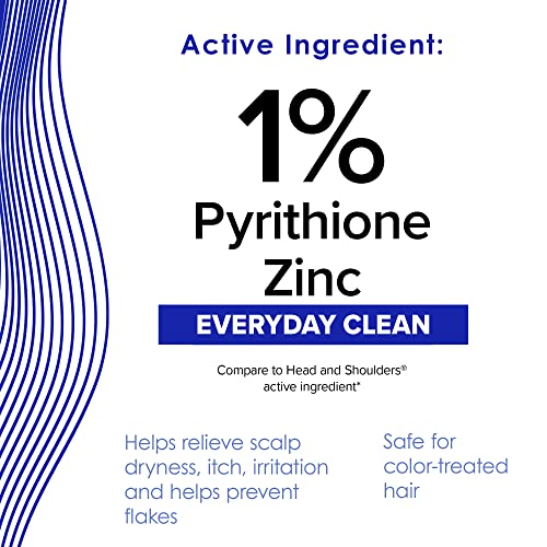 True+Real Classic Everyday Clean Anti-Dandruff Shampoo, Pyrithione Zinc 1%, Daily Use Scalp Care for All Hair Types, 14.2 Fl Oz, 2 pk - Image 3