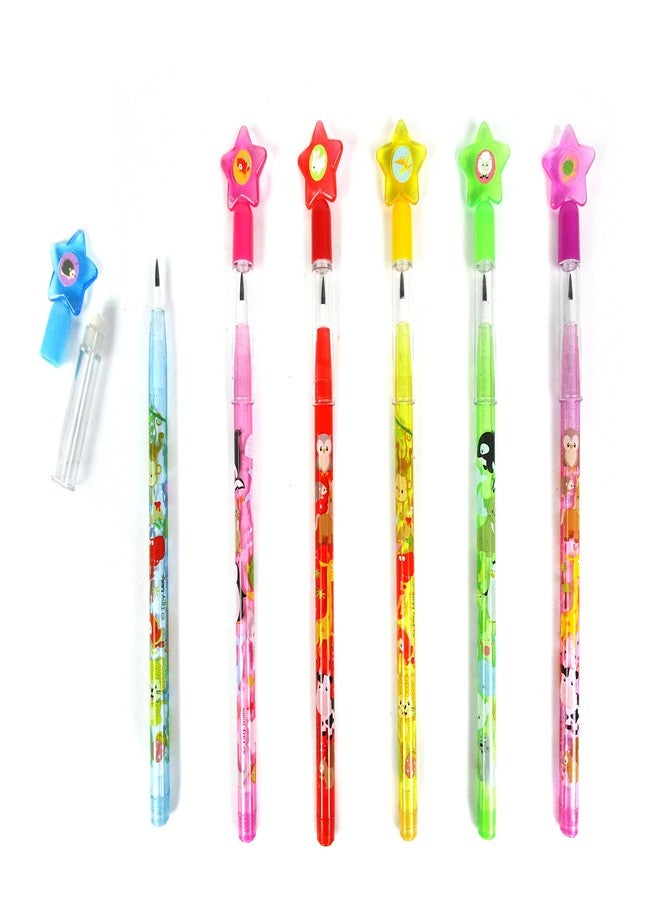 TINYMILLS 24 Pcs Assorted Animals Stackable Push Pencil Assortment with Eraser for Party Favors Goodie Bag Stuffers VBS Classroom Rewards Pinata Fillers Carnival Prize Barnyard Party - Image 4