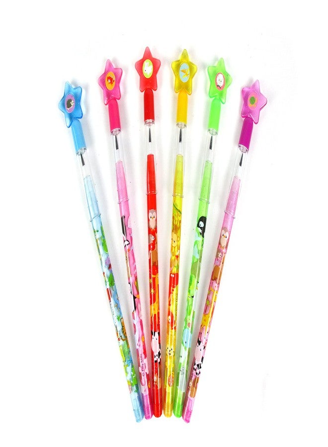 TINYMILLS 24 Pcs Assorted Animals Stackable Push Pencil Assortment with Eraser for Party Favors Goodie Bag Stuffers VBS Classroom Rewards Pinata Fillers Carnival Prize Barnyard Party - Image 5