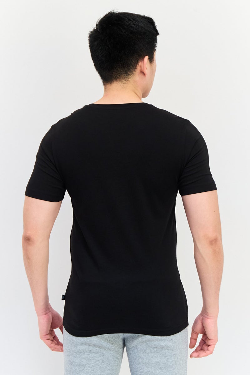 PUMA Men Regular Fit Graphic Print Short Sleeves Outdoor T-Shirt, Black - Image 3