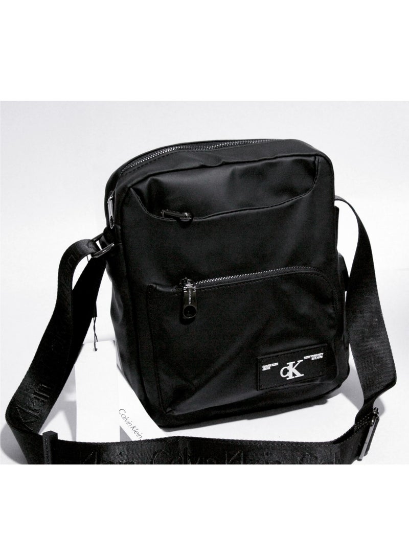 Calvin Klein Men's Black Nylon Bag with Adjustable Strap