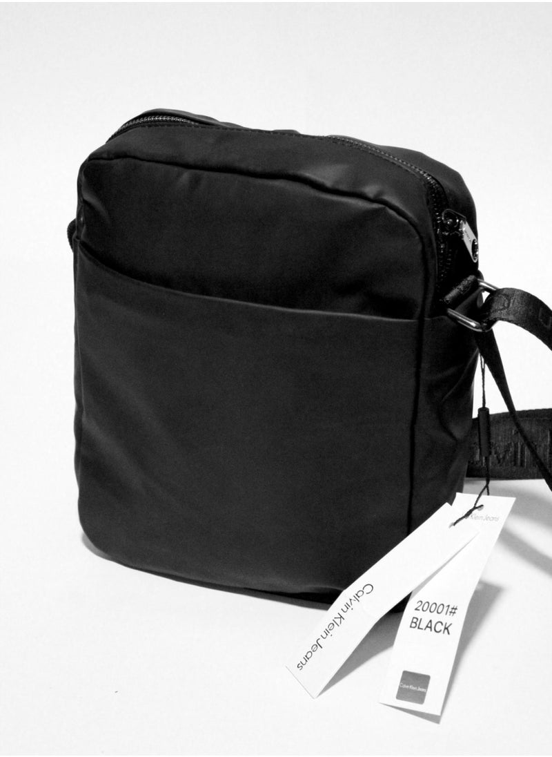 Calvin Klein Men's Black Nylon Bag with Adjustable Strap
