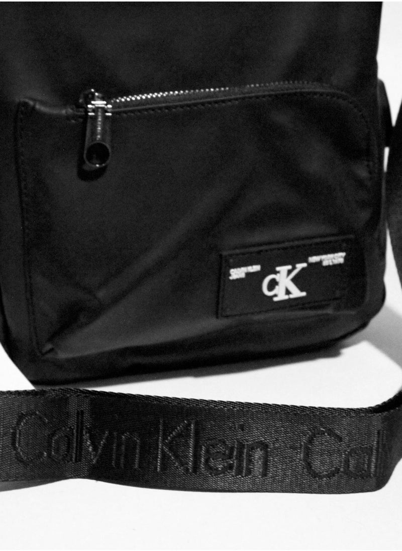 Calvin Klein Men's Black Nylon Bag with Adjustable Strap